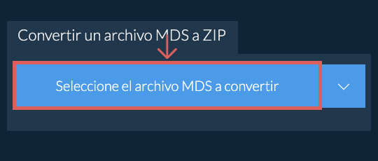 Convertir un archivo MDS a ZIP
