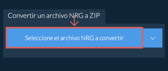 Convertir un archivo NRG a ZIP