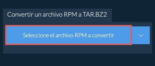 Convertir un archivo RPM a TAR.BZ2
