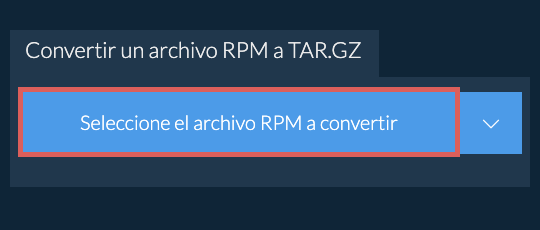 Convertir un archivo RPM a TAR.GZ