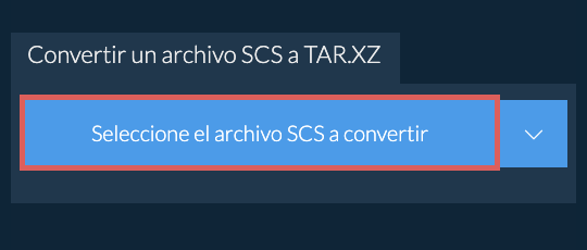 Convertir un archivo SCS a TAR.XZ