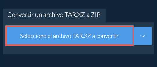 Convertir un archivo TAR.XZ a ZIP