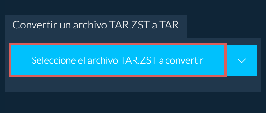 Convertir un archivo TAR.ZST a TAR