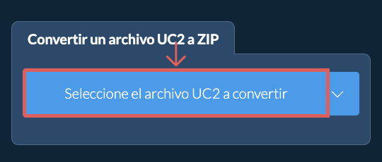 Convertir un archivo UC2 a ZIP
