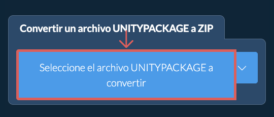 Convertir un archivo UNITYPACKAGE a ZIP