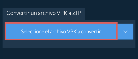 Convertir un archivo VPK a ZIP