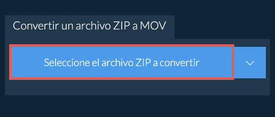 Convertir un archivo ZIP a MOV