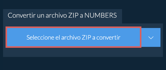 Convertir un archivo ZIP a NUMBERS