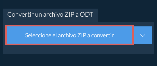 Convertir un archivo ZIP a ODT