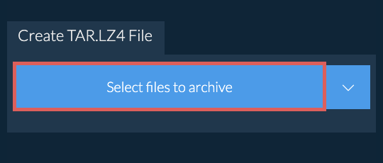 Create TAR.LZ4 File