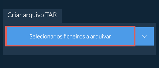 Criar arquivo TAR