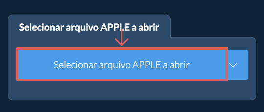 Selecionar arquivo APPLE a abrir