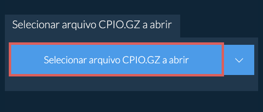 Selecionar arquivo CPIO.GZ a abrir