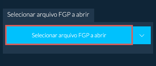 Selecionar arquivo FGP a abrir