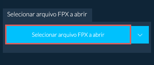 Selecionar arquivo FPX a abrir