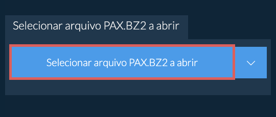 Selecionar arquivo PAX.BZ2 a abrir