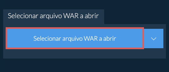 Selecionar arquivo WAR a abrir