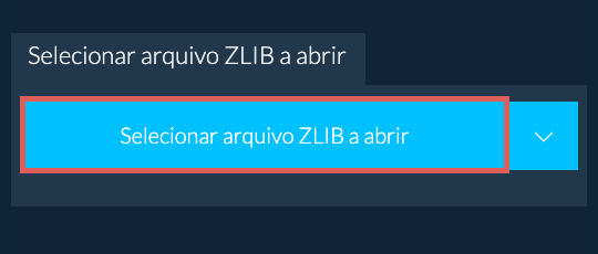 Selecionar arquivo ZLIB a abrir