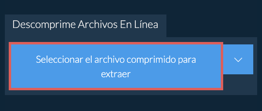 Descomprime Archivos En Línea