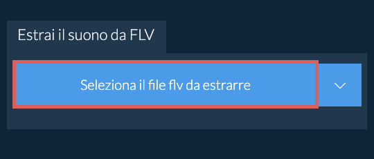 Estrai il suono da flv