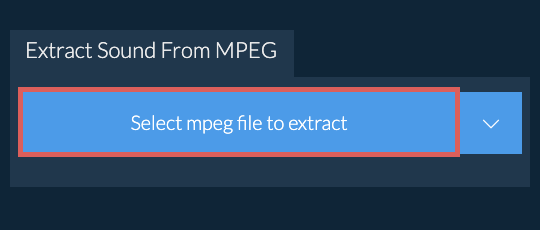 Extract Sound From mpeg