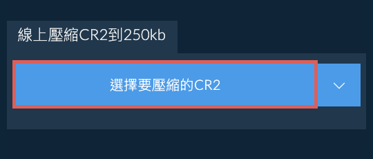 線上壓縮CR2到250kb