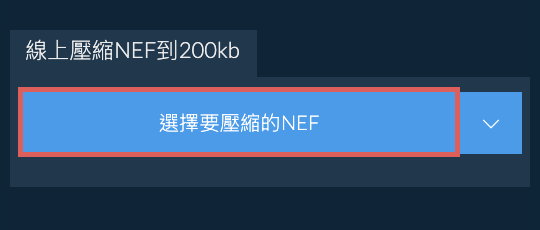 線上壓縮NEF到200kb
