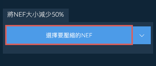 將NEF大小減少50%