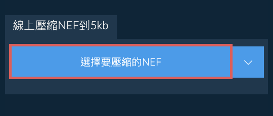 線上壓縮NEF到5kb