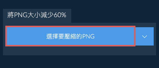 將PNG大小減少60%