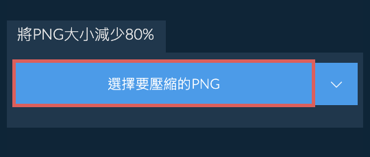將PNG大小減少80%