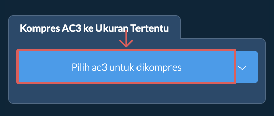 Kompres ac3 Di Bawah ukuran tertentu