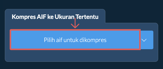 Kompres aif Di Bawah ukuran tertentu