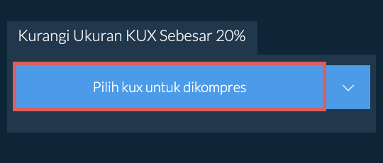 Kurangi Ukuran kux Sebesar 20%