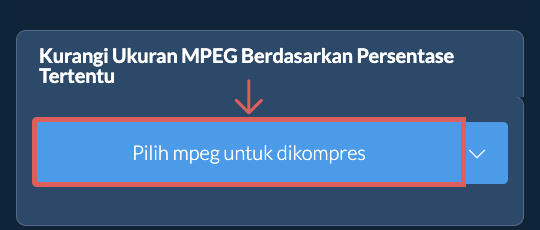 Kurangi Ukuran mpeg Sebesar persentase tertentu