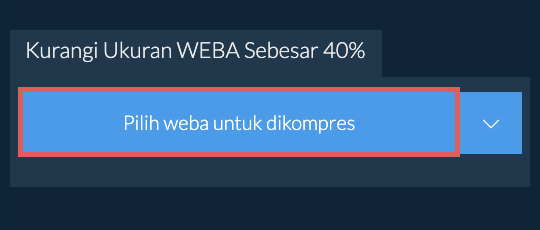Kurangi Ukuran weba Sebesar 40%