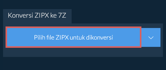 Konversi ZIPX ke 7Z