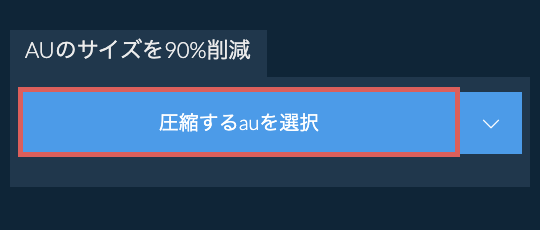 auのサイズを90%削減