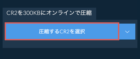 CR2を300KBにオンラインで圧縮