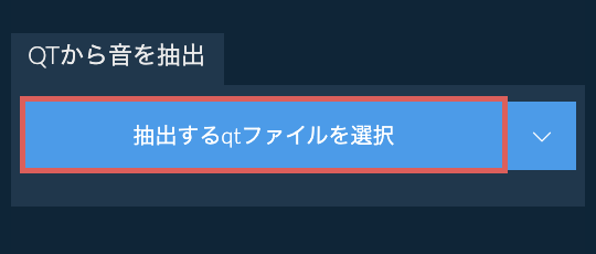 qtから音を抽出