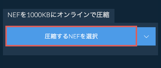 NEFを1000KBにオンラインで圧縮