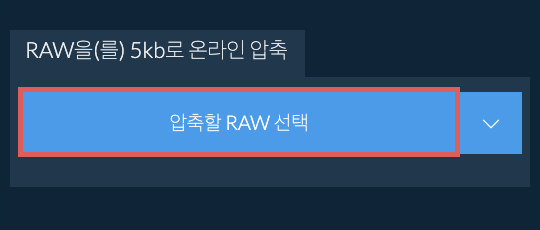 RAW을(를) 5kb로 온라인 압축