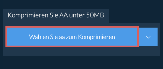 Komprimieren Sie aa unter 50MB
