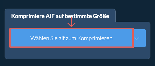 Komprimieren Sie aif unter einer bestimmten Größe