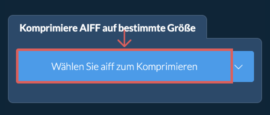 Komprimieren Sie aiff unter einer bestimmten Größe