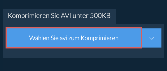 Komprimieren Sie avi unter 500KB