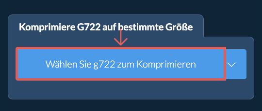 Komprimieren Sie g722 unter einer bestimmten Größe