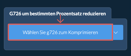 g726 Größe um einen bestimmten Prozentsatz reduzieren