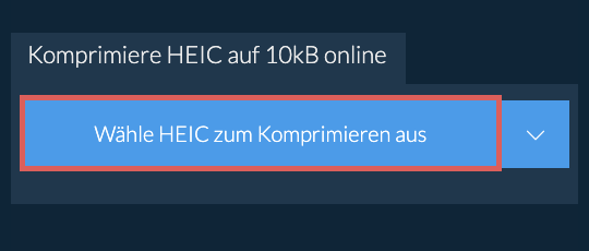 Komprimiere HEIC auf 10kB online