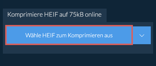 Komprimiere HEIF auf 75kB online